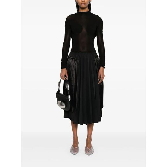 Jean Paul Gaultier Women Light Jersey Backless Top With Covered Cup Detail
